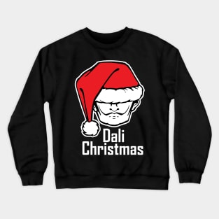 Dali Christmas - White Outlined Version Crewneck Sweatshirt